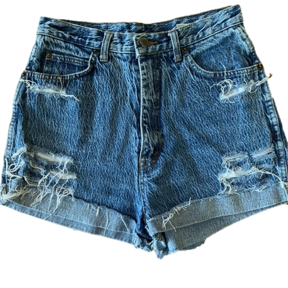 Vintage 80’s High Waisted Stefano Denim Jean Shorts - Picture 1 of 3